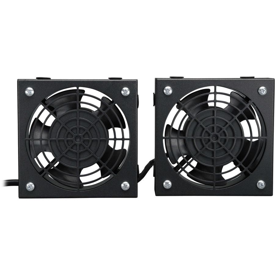 Tripp Lite Srxfanwm Wall-Mount Roof Fan Kit - Dual 230V High-Performance Fans, 210 Cfm, 3 Ft. (0.91 M) Cord, C14 Input