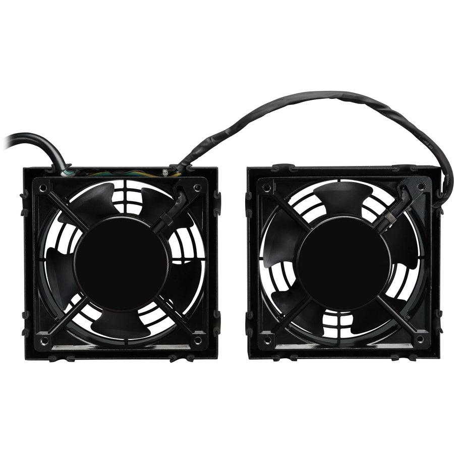 Tripp Lite Srxfanwm Wall-Mount Roof Fan Kit - Dual 230V High-Performance Fans, 210 Cfm, 3 Ft. (0.91 M) Cord, C14 Input