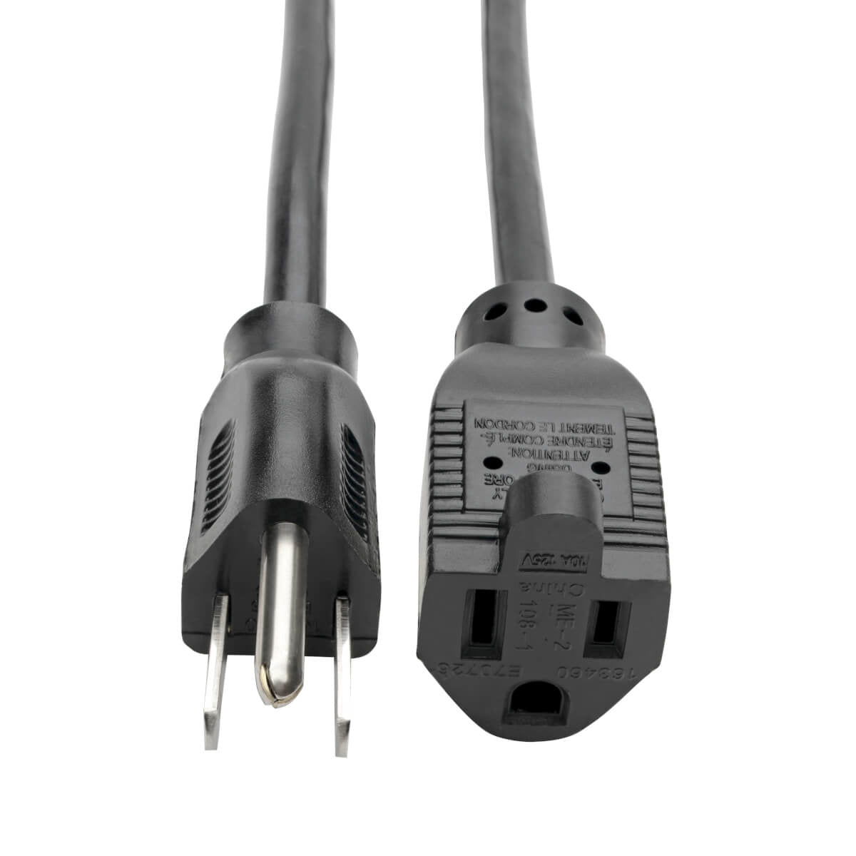Tripp Lite Standard Power Extension Cord, 10A, 18Awg (Nema 5-15P To Nema 5-15R), 15-Ft.