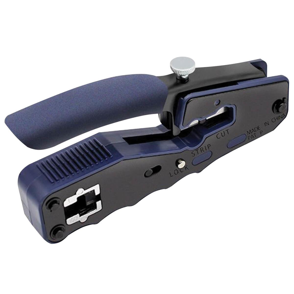 Tripp Lite T100-Pt1 Crimping Tool With Cable Stripper For Pass-Through Rj45 Plugs