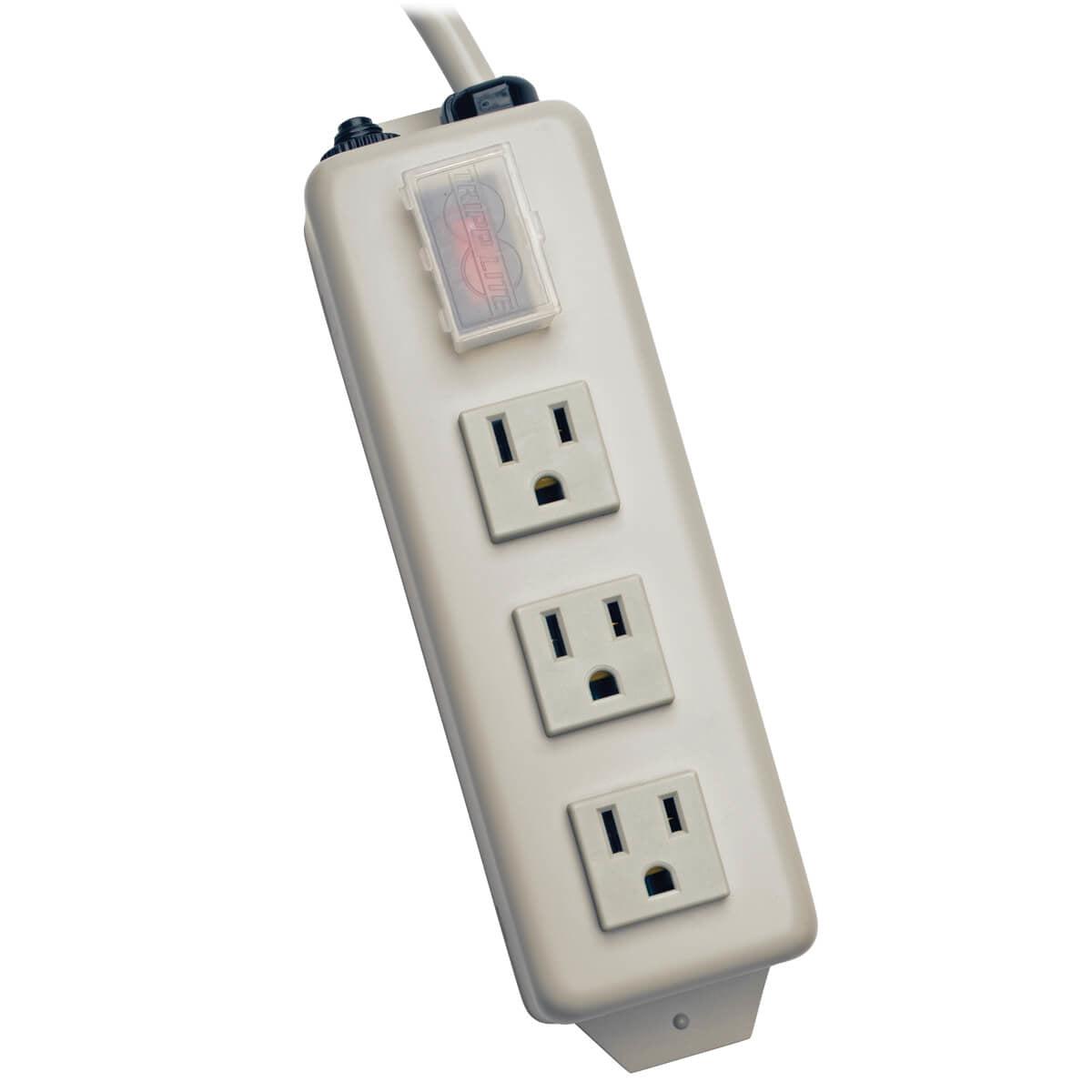 Tripp Lite Tlm306Nc Surge Protector Grey 3 Ac Outlet(S) 120 V 1.8 M