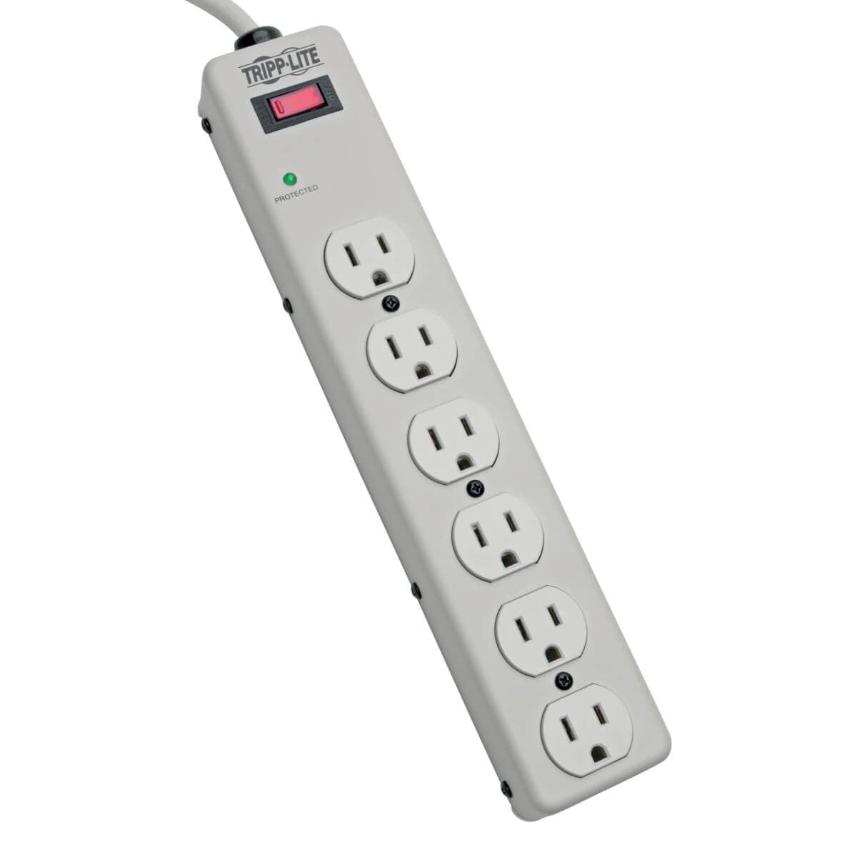 Tripp Lite Tlm606Hj Surge Protector Grey 6 Ac Outlet(S) 120 V 1.8 M