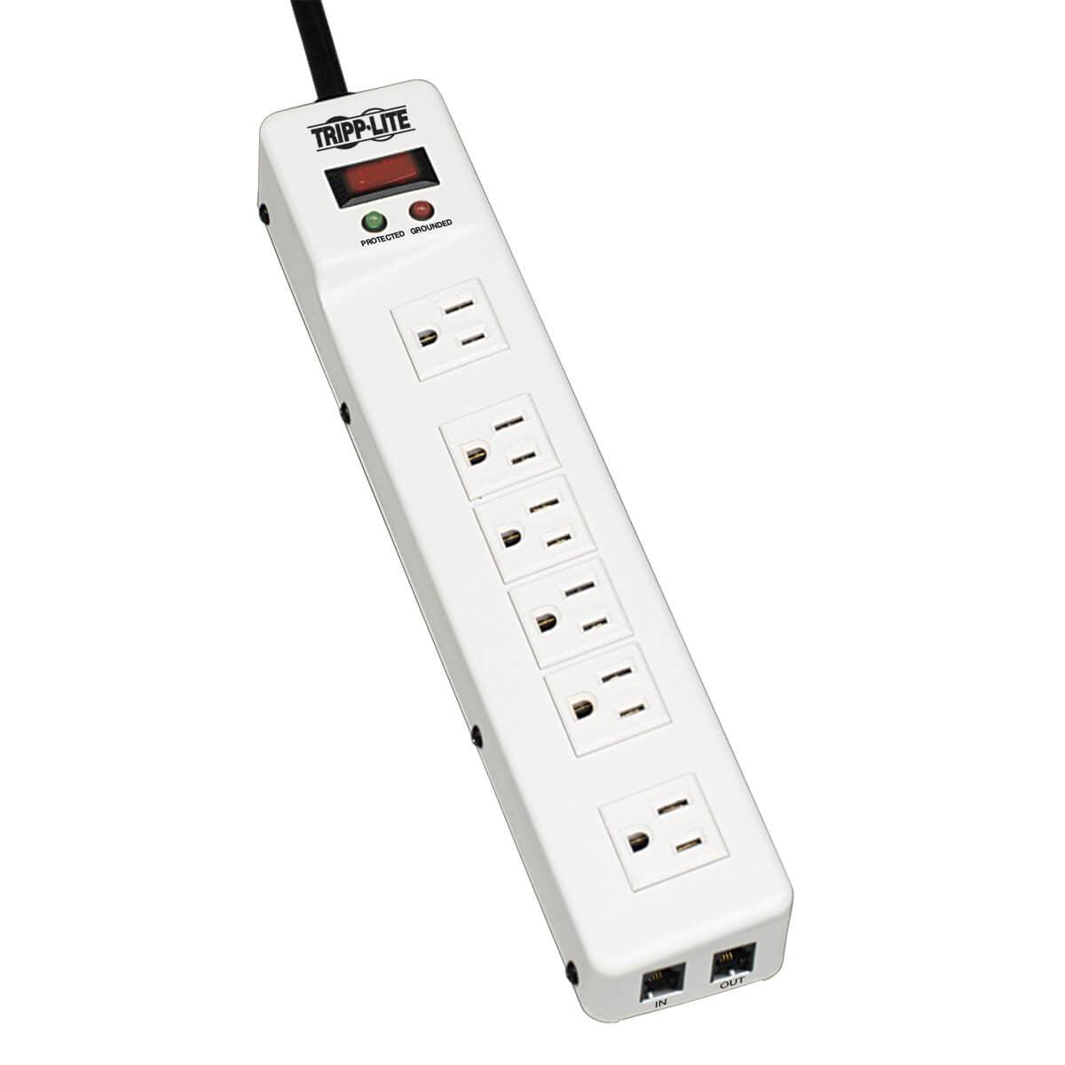 Tripp Lite Tlm626Tel15 Surge Protector Grey 6 Ac Outlet(S) 120 V 4.5 M