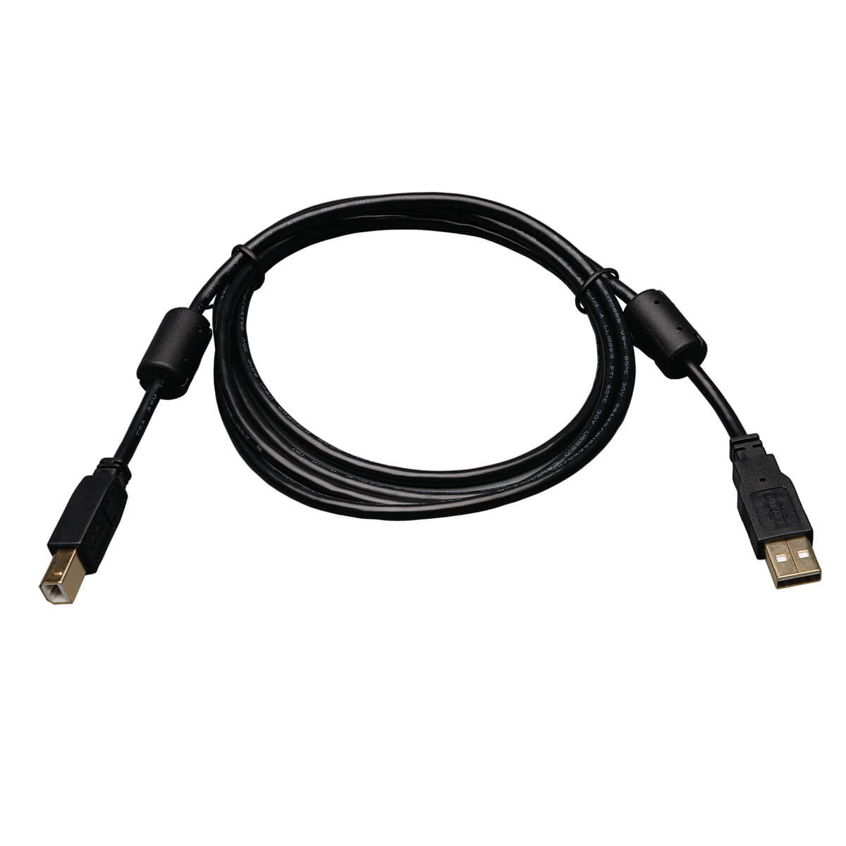 Tripp Lite U023-006 Usb 2.0 A/B Cable With Ferrite Chokes (M/M), 6 Ft. (1.83 M)
