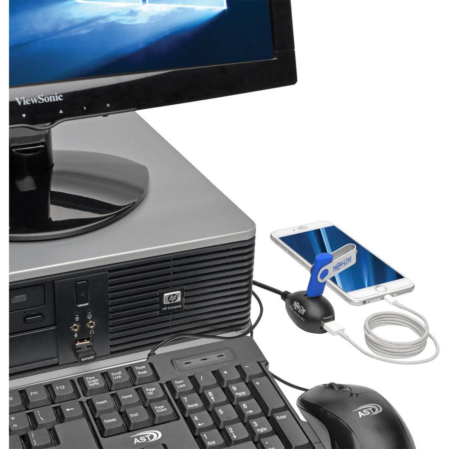 Tripp Lite U024-005-Dsk2 2-Port Usb 2.0 Desktop Extension Cable (M/2Xf), 5 Ft. (1.52 M)