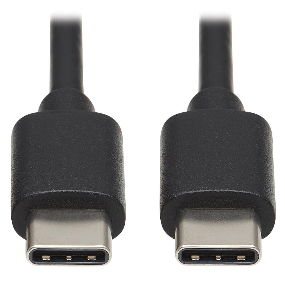 Tripp Lite U040-003-C Usb-C Cable (M/M) - Usb 2.0, Thunderbolt 3, 60W Pd Charging, Black, 3 Ft. (0.9 M)