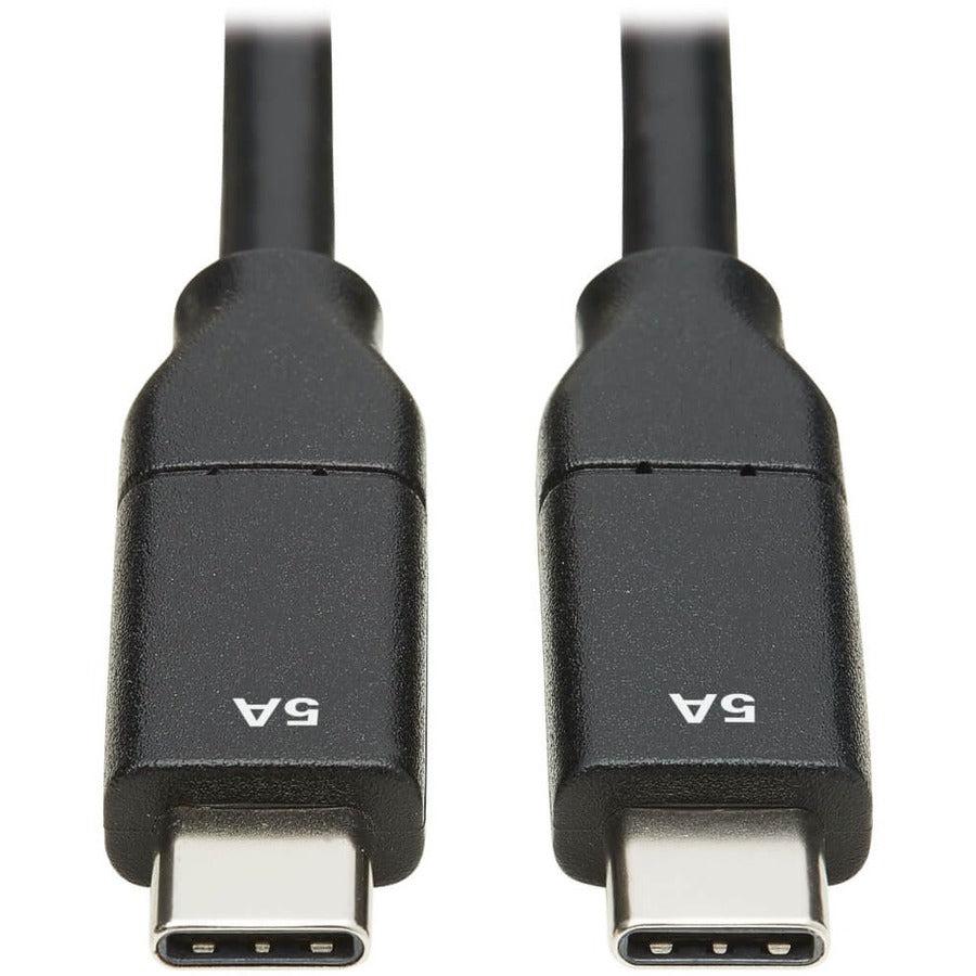 Tripp Lite U040-C1M-C-5A Usb-C Cable (M/M) - Usb 2.0, 5A Rated, Usb-If Certified, Thunderbolt 3, 1M (3.3 Ft)