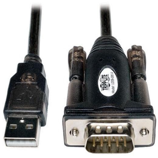 Tripp Lite U209-000-R Usb-A To Rs232 (Db9) Serial Adapter Cable - (M/M), 5 Ft. (1.52 M)