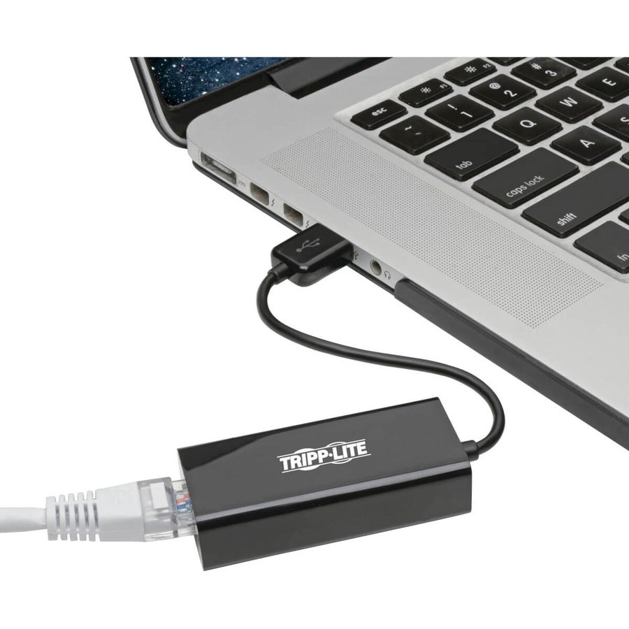 Tripp Lite U236-000-R Usb 2.0 Ethernet Nic Adapter - 10/100 Mbps, Rj45, Black
