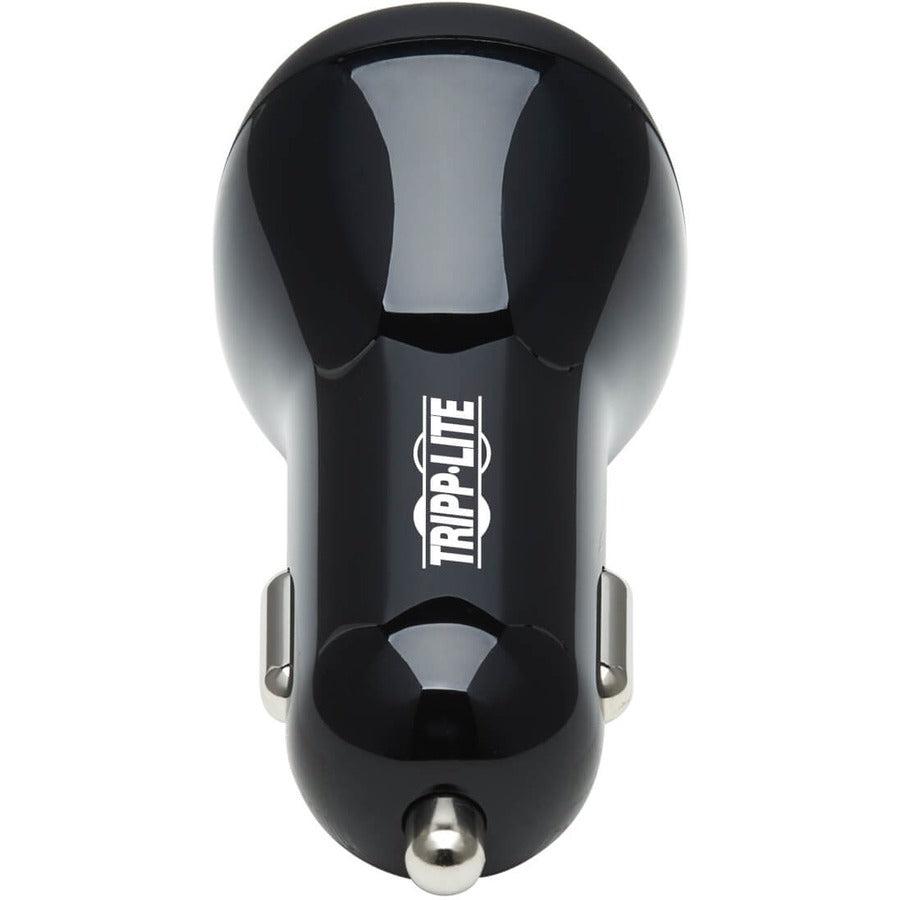 Tripp Lite U280-C03-36W-1B 3-Port Usb Car Charger, 36W Max - Usb-C Pd 3.0 Up To 18W, 2 Usb-A Qc 3.0 Up To 36W