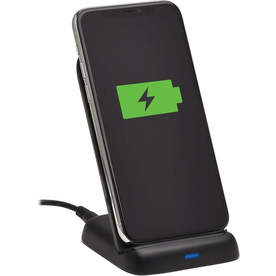 Tripp Lite U280-Q01St-P-Bk 10W Wireless Fast-Charging Stand With International Ac Adapter, Black