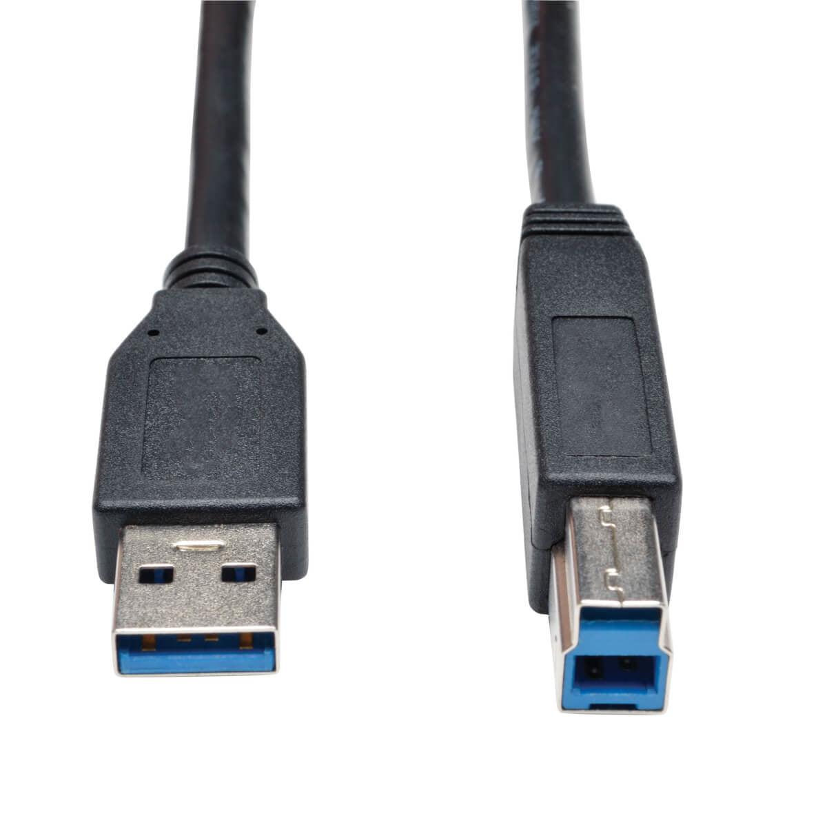 Tripp Lite U322-003-Bk Usb 3.0 Superspeed Device Cable (Ab M/M) Black, 3 Ft. (0.91 M)