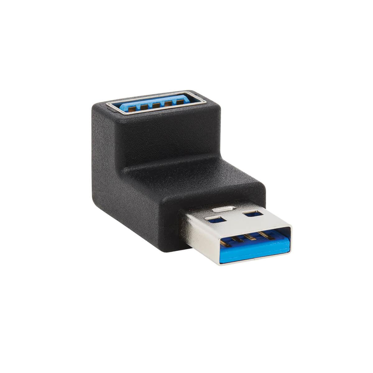 Tripp Lite U324-000-Up Usb 3.0 Superspeed Adapter - Usb-A To Usb-A, M/F, Up Angle, Black