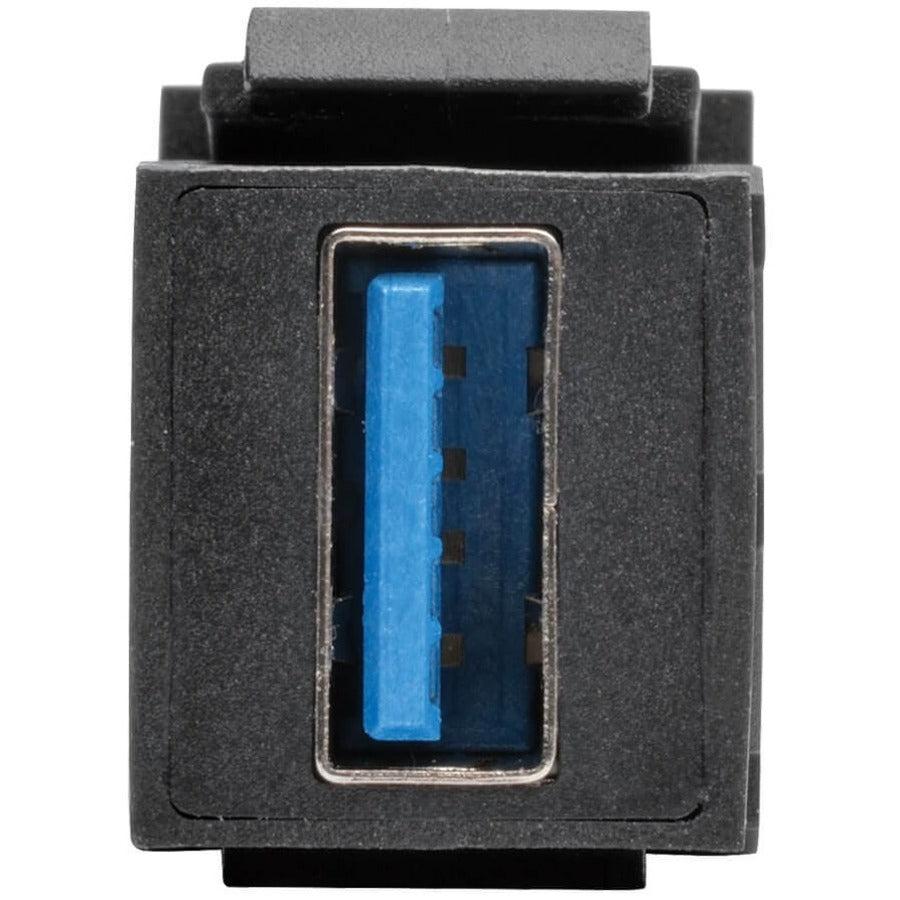 Tripp Lite U325-000-Kp-Bk Usb 3.0 All-In-One Keystone/Panel Mount Coupler (F/F), Black