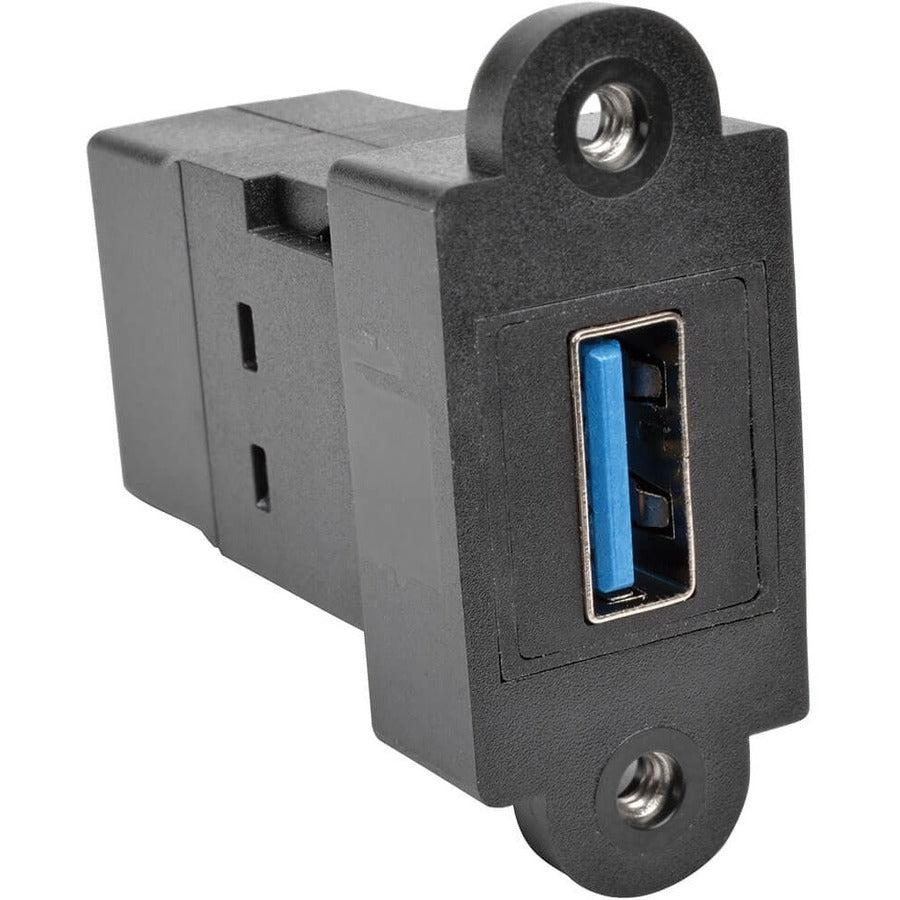 Tripp Lite U325-000-Kp-Bk Usb 3.0 All-In-One Keystone/Panel Mount Coupler (F/F), Black