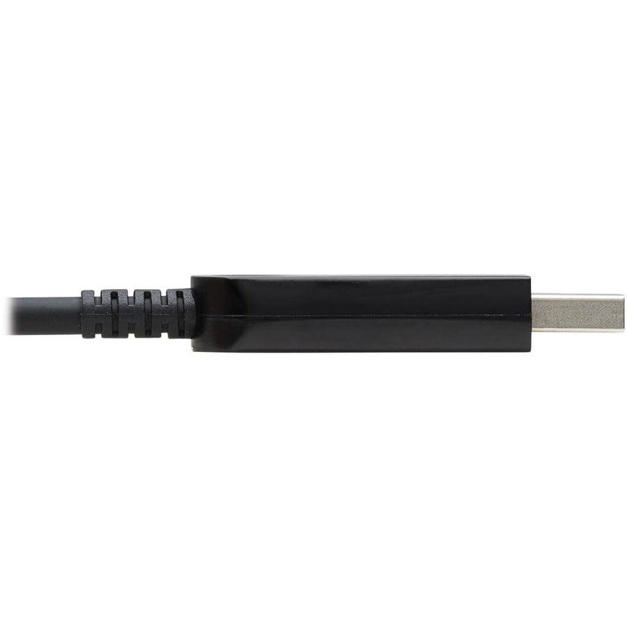 Tripp Lite U328F-20M Usb 3.2 Gen 1 Plenum-Rated Fiber Active Optical Cable (Aoc) - A/B M/M, Black, 20 M