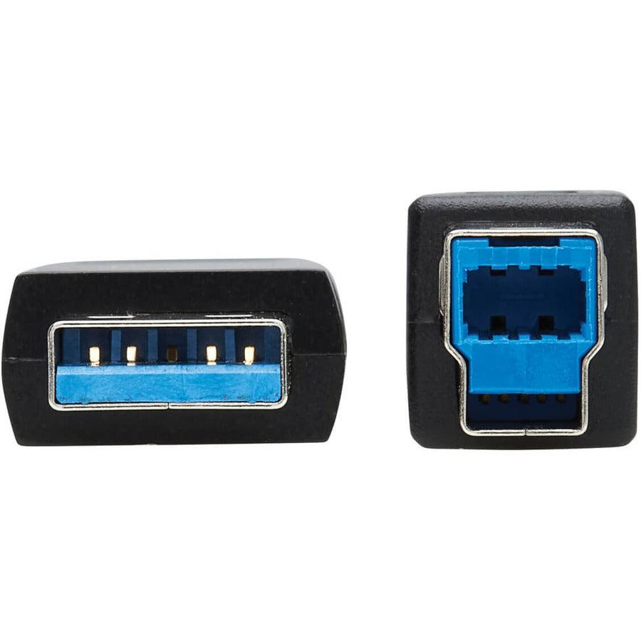 Tripp Lite U328F-20M Usb 3.2 Gen 1 Plenum-Rated Fiber Active Optical Cable (Aoc) - A/B M/M, Black, 20 M