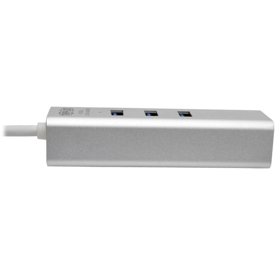 Tripp Lite U336-U03-Gb Usb 3.0 Superspeed To Gigabit Ethernet Nic Network Adapter With 3 Port Usb 3.0 Hub