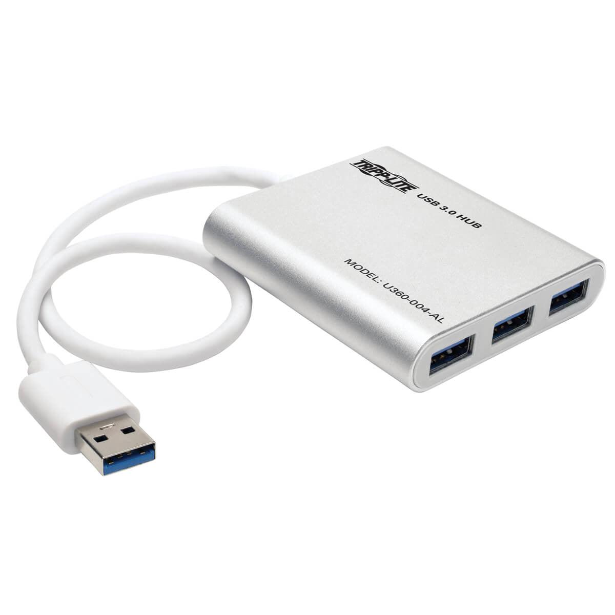 Tripp Lite U360-004-Al 4-Port Portable Usb 3.0 Superspeed Mini Hub, Aluminum