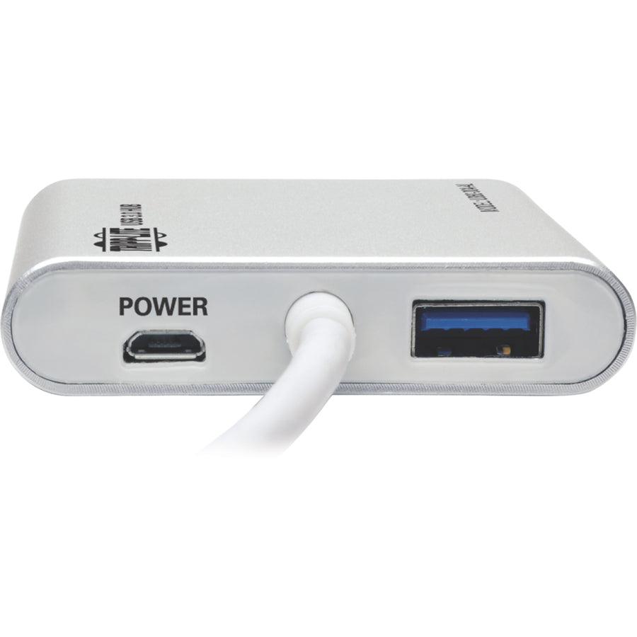 Tripp Lite U360-004-Al 4-Port Portable Usb 3.0 Superspeed Mini Hub, Aluminum