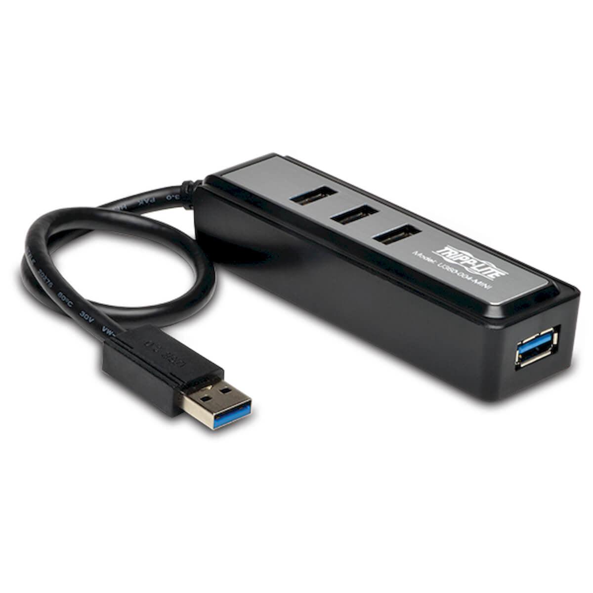 Tripp Lite U360-004-Mini 4-Port Portable Usb 3.0 Superspeed Hub