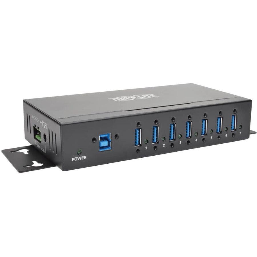 Tripp Lite U360-007-Ind 7-Port Industrial-Grade Usb 3.0 Superspeed Hub - 20 Kv Esd Immunity, Metal Housing, Mountable