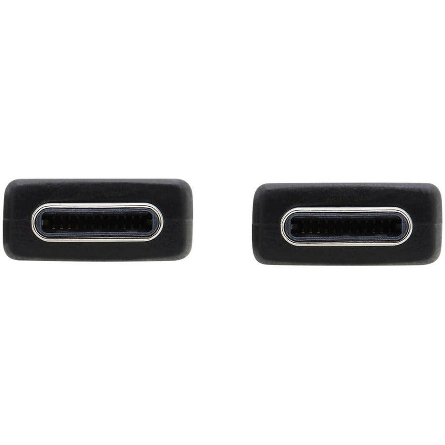 Tripp Lite U420-16N-G25Afl Usb-C Flat Cable (M/M) - Usb 3.1 Gen 2 (10 Gbps), 5A Rating, Thunderbolt 3 Compatible, Black, 16 In. (40.6 Cm)