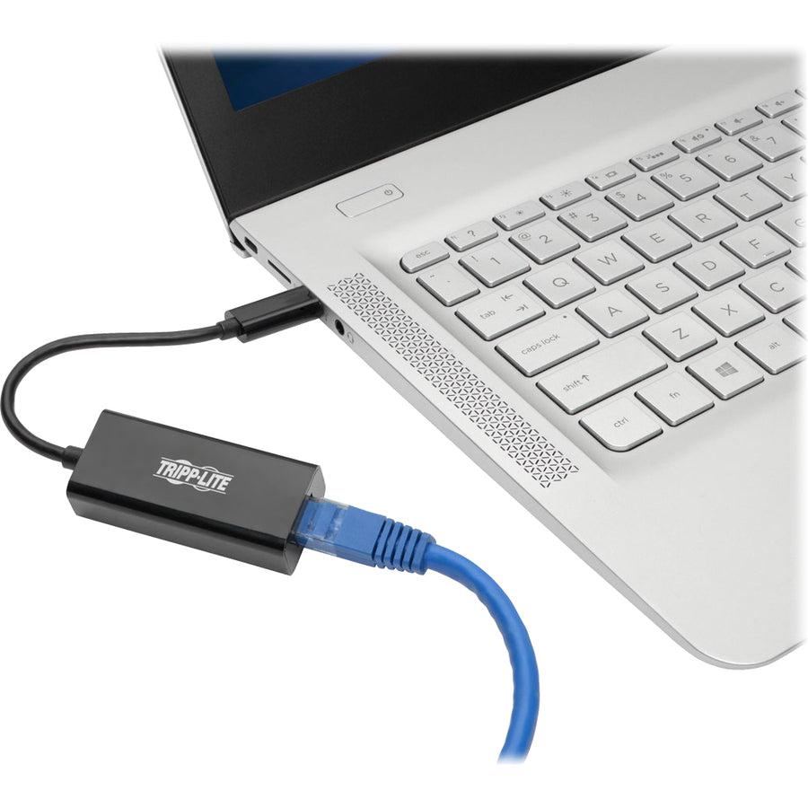 Tripp Lite U436-06N-Gb Usb-C To Gigabit Network Adapter With Thunderbolt 3 Compatibility - Black