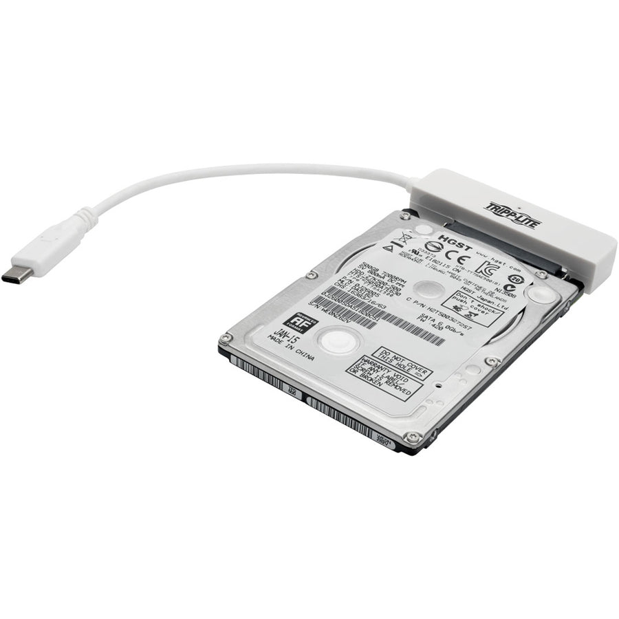 Tripp Lite U438-06N-G2-W Usb 3.1 Gen 2 (10 Gbps) Usb-C To Sata Iii Adapter Cable With Uasp, 2.5 In. Sata Hard Drives, Thunderbolt 3 Compatible, White