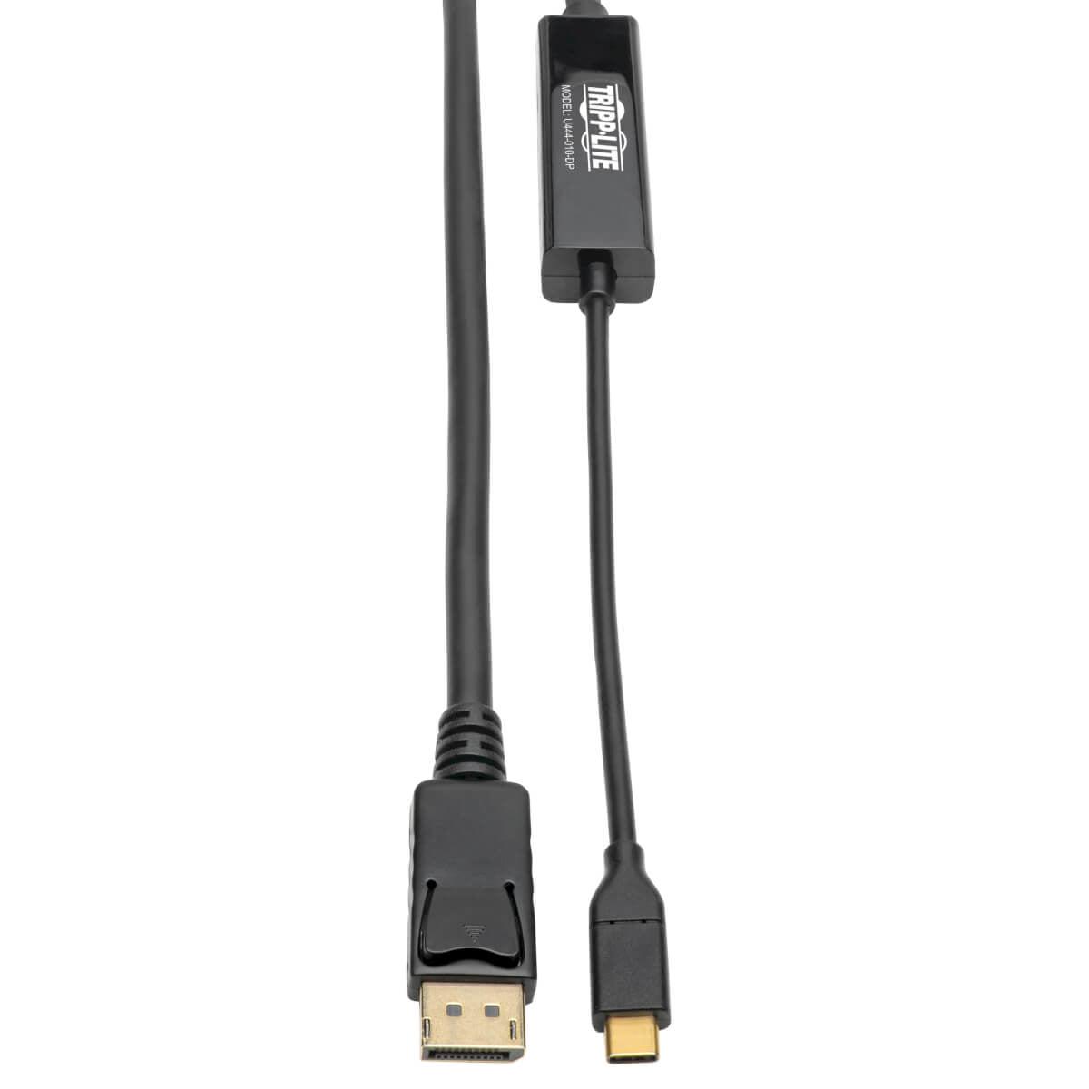 Tripp Lite U444-010-Dp Usb-C To Displayport Active Adapter Cable (M/M), 4K 60 Hz, 10 Ft. (3.1 M)