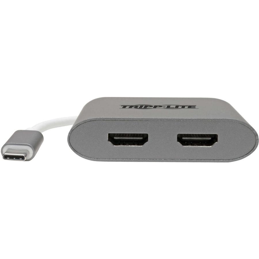 Tripp Lite U444-06N-2H-Mst Usb-C Adapter, Dual Hdmi 4K Mst Adapter (M/2Xf), Gray