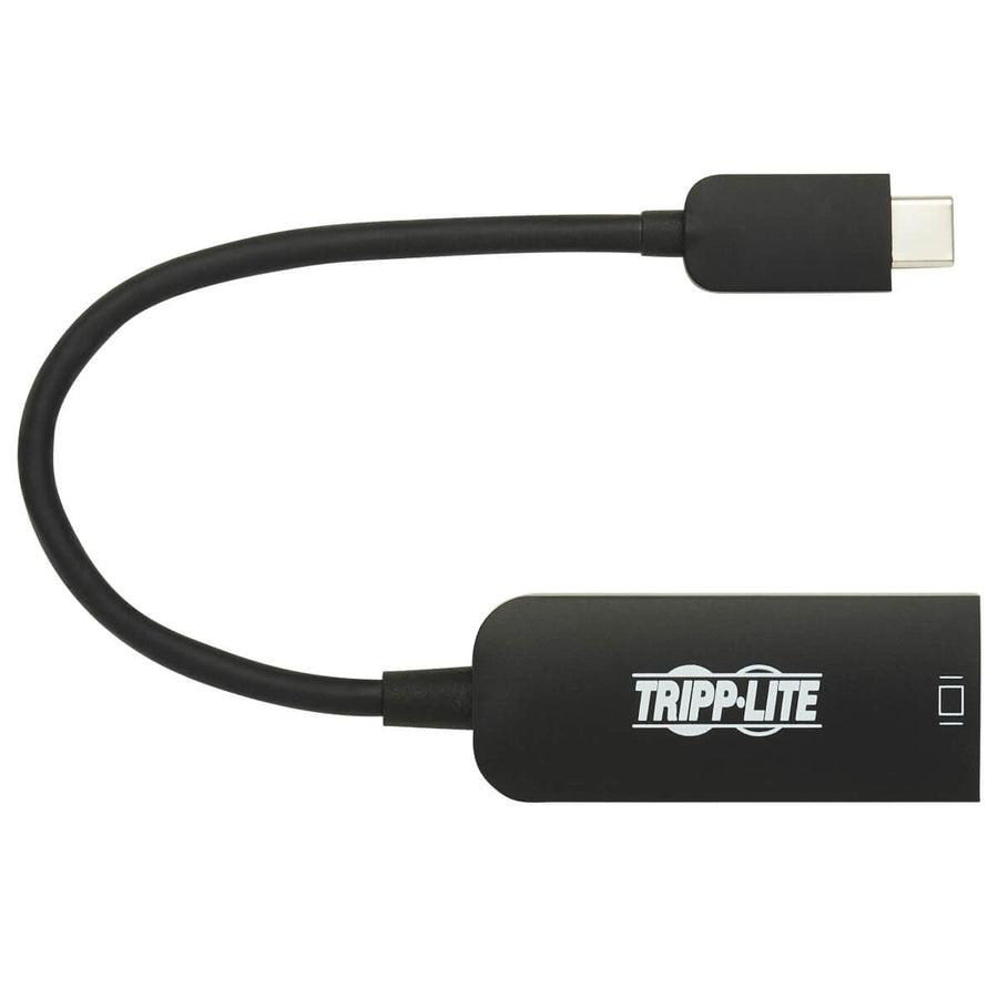 Tripp Lite U444-06N-Dp8B Usb-C To Displayport Active Adapter Cable With Equalizer (M/F), Uhd 8K, Hdr, Dp 1.4, Black, 6 In. (15.2 Cm)