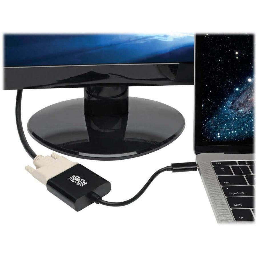 Tripp Lite U444-06N-Dvibam Usb-C To Dvi Adapter With Alternate Mode - Dp 1.2, Black