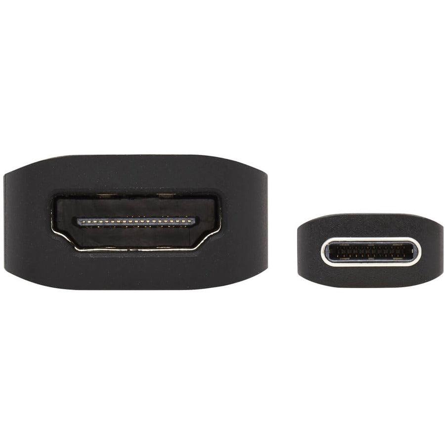 Tripp Lite U444-06N-Hdr-B Usb-C To Hdmi Active Adapter Cable (M/F), 4K 60 Hz, Hdr, 4:4:4, Dp 1.2 Alt Mode, Hdcp 2.2, Black, 6 In. (15.2 Cm)