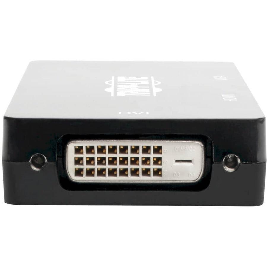 Tripp Lite U444-06N-Hdv4Kb Usb-C Multiport Adapter (M/3Xf) - 4K Hdmi, Dvi, Vga, Hdcp, Black