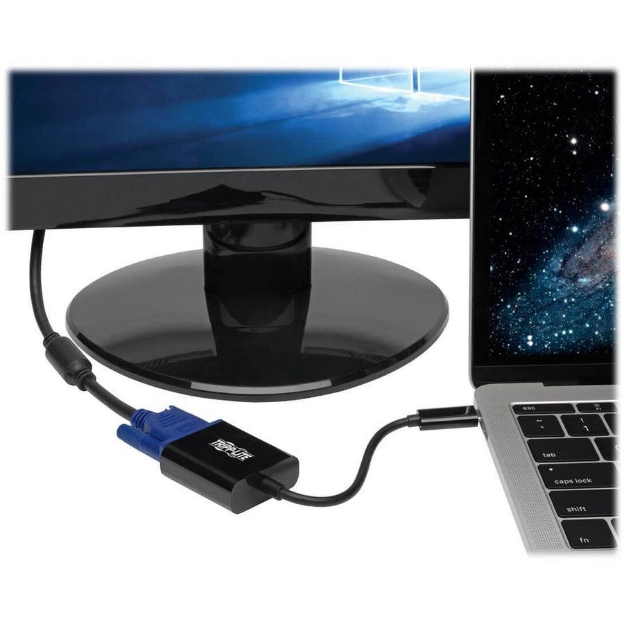Tripp Lite U444-06N-Vb-C Usb-C To Vga Adapter With Pd Charging, Black