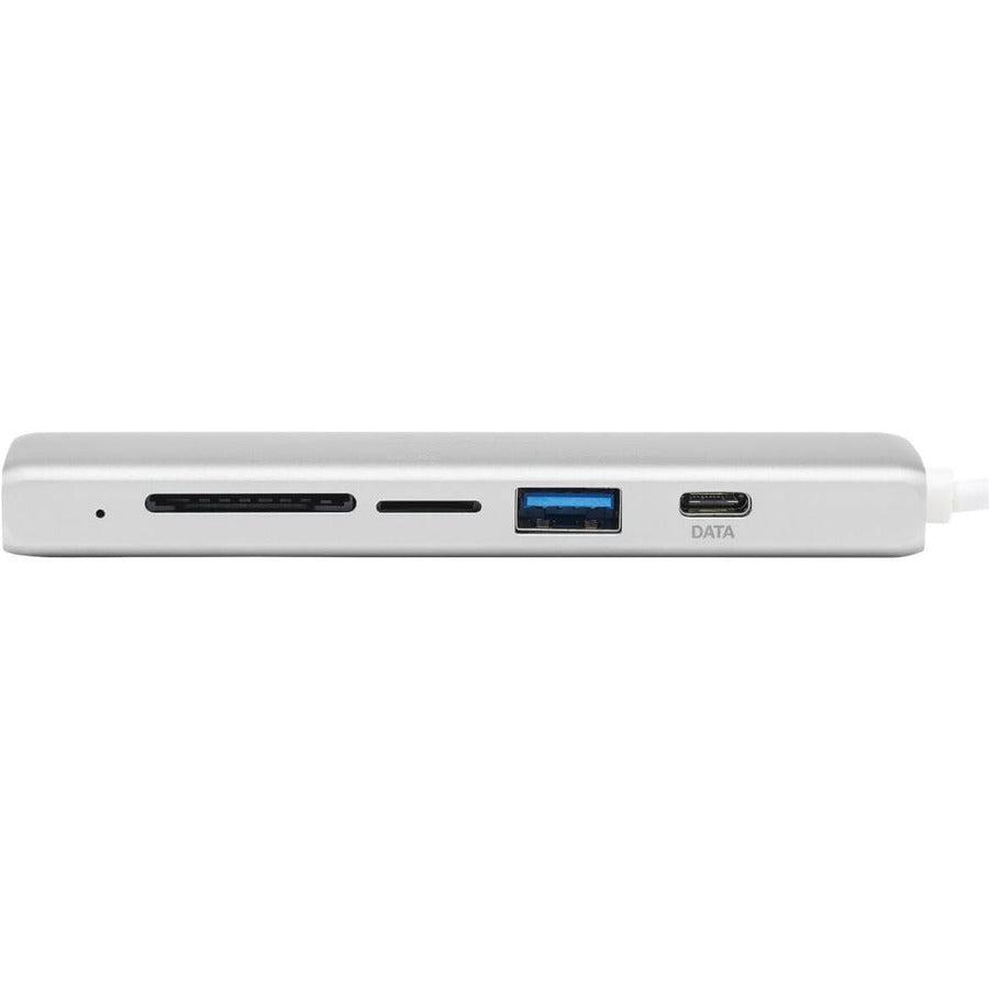 Tripp Lite U460-002-2Am-C1 Usb-C Multiport Adapter, 2X Usb-A And 1X Usb-C Ports, Card Reader, Usb 3.0, Silver