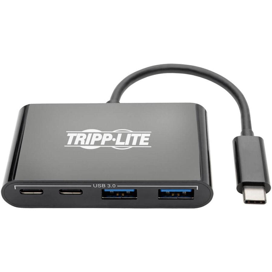 Tripp Lite U460-004-2A2Cb 4-Port Usb-C Hub, Usb C To 2X Usb-A, 2X Usb-C, Usb 3.0, Black
