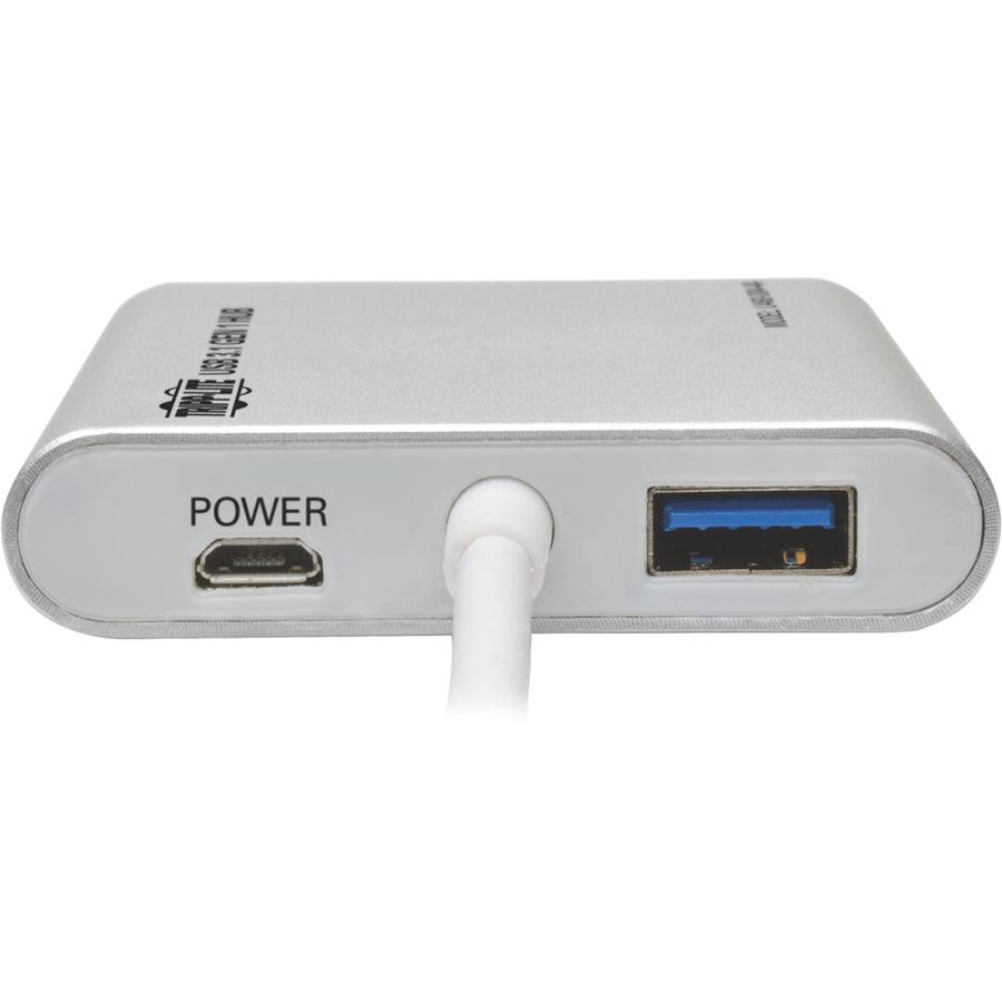 Tripp Lite U460-004-4A 4-Port Usb-C Hub, Usb-C To 4X Usb-A Ports, Usb 3.0, Silver