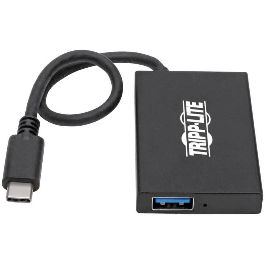 Tripp Lite U460-004-4A-Al 4-Port Usb-C Hub, Usb-C To 4X Usb-A Ports, Usb 3.0, Black