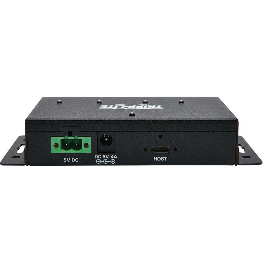Tripp Lite U460-2A2C-Ind Industrial-Grade 4-Port Usb Hub - Usb 3.1 Gen 2, 10 Gbps, 2 Usb-A & 2 Usb-C Ports, 15 Kv Esd Immunity