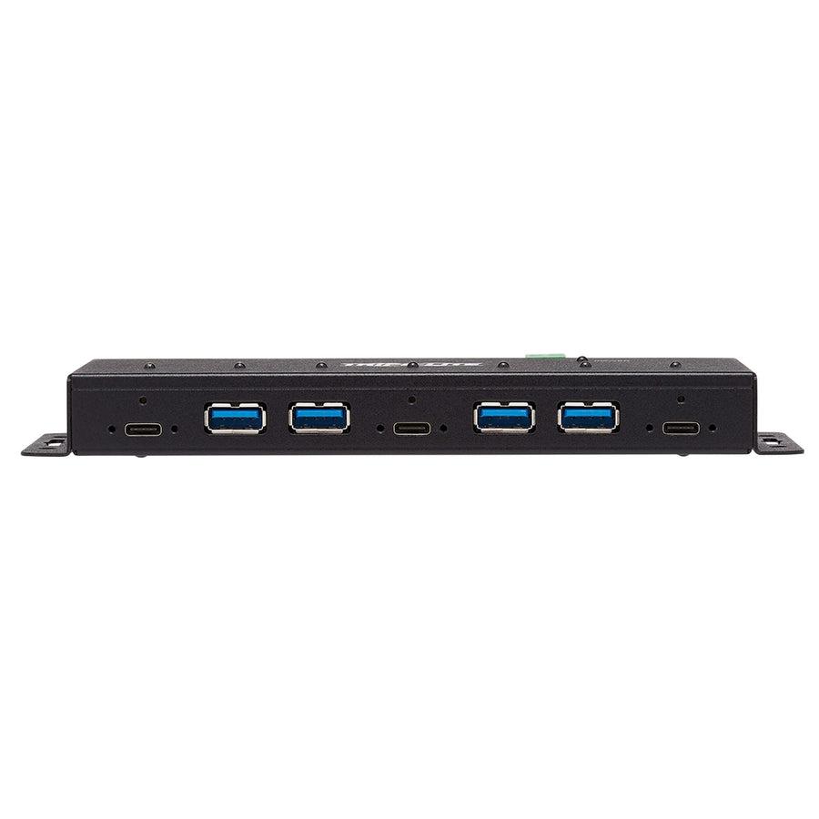 Tripp Lite U460-4A3C-Ind Industrial 7-Port Usb-C Hub, Gen2 (10G, 4X Usb-A And 3X Usb-C Ports W 15Kv Esd Immunity, 2Kv Surge