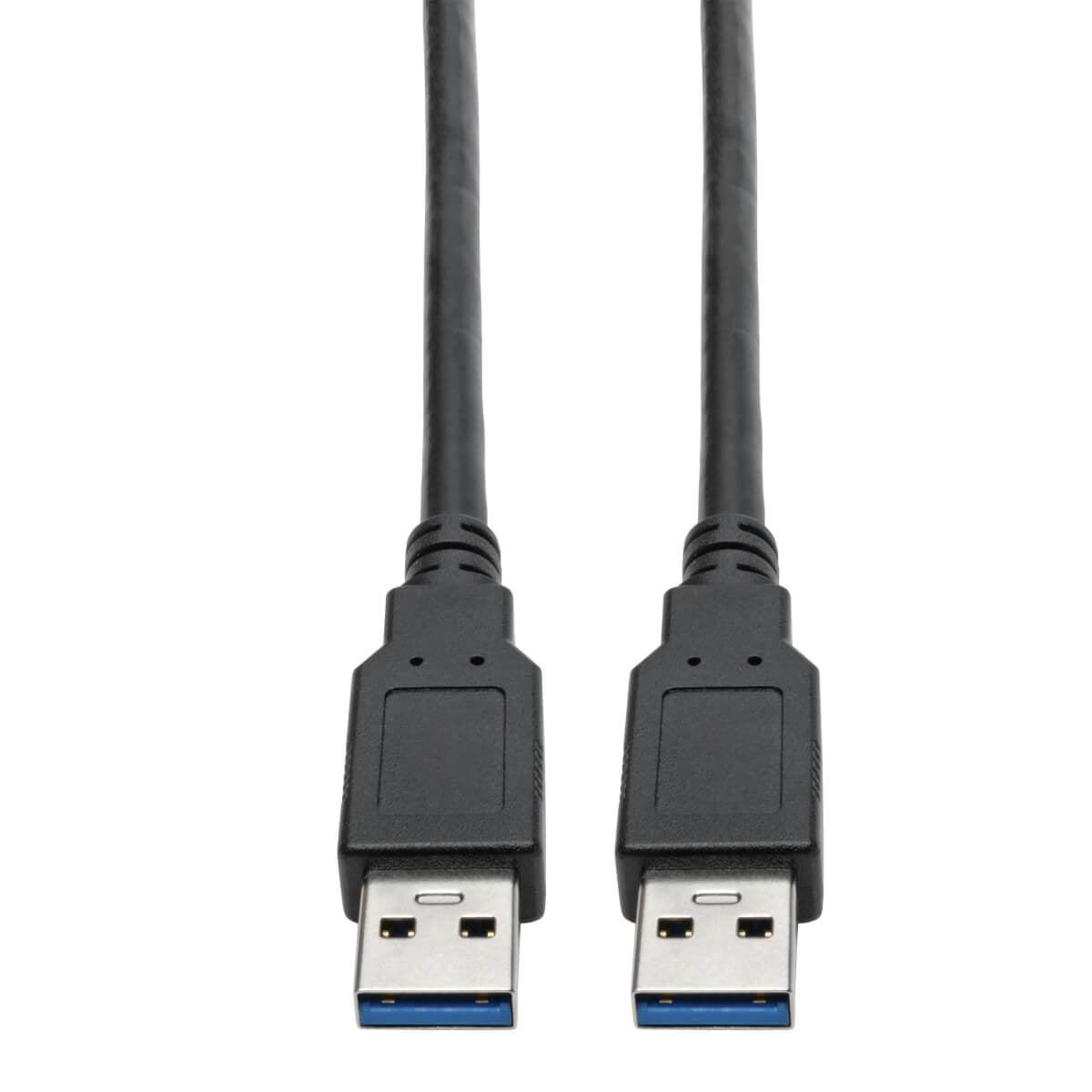 Tripp Lite Usb 3.0 Superspeed A/A Cable For Usb 3.0 All-In-One Keystone/Panel Mount Couplers (M/M), Black, 1.83 M