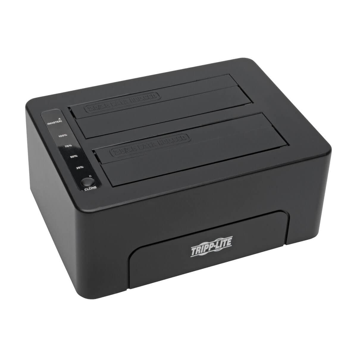 Tripp Lite Usb 3.0 Superspeed To Dual Sata External Hard Drive Docking Station With Cloning For 2.5In/3.5In Hdd