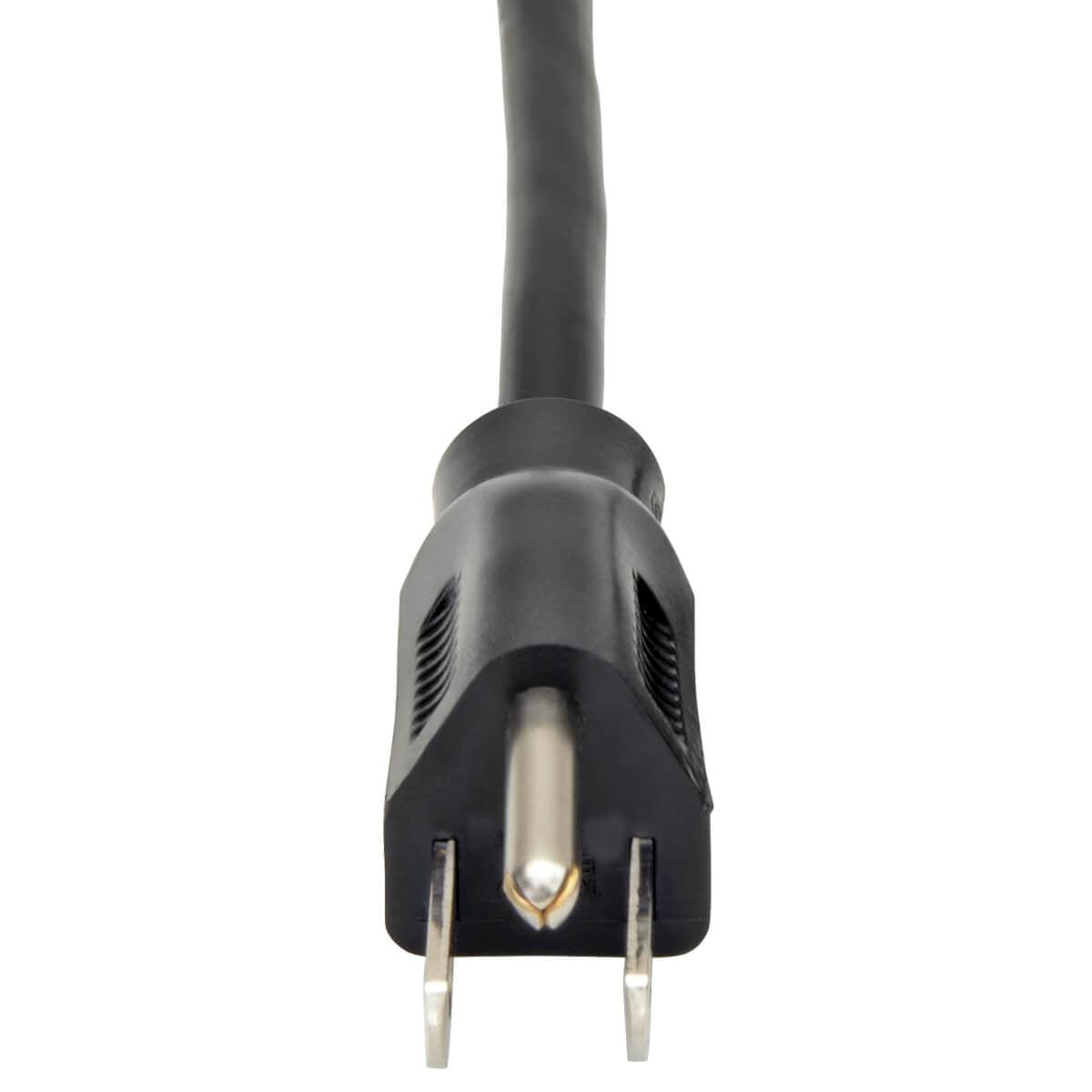 Tripp Lite Universal Computer Power Cord Lead Cable, 10A, 18Awg (Nema 5-15P To Left Angle Iec-320-C13), 1.83 M (6-Ft.)