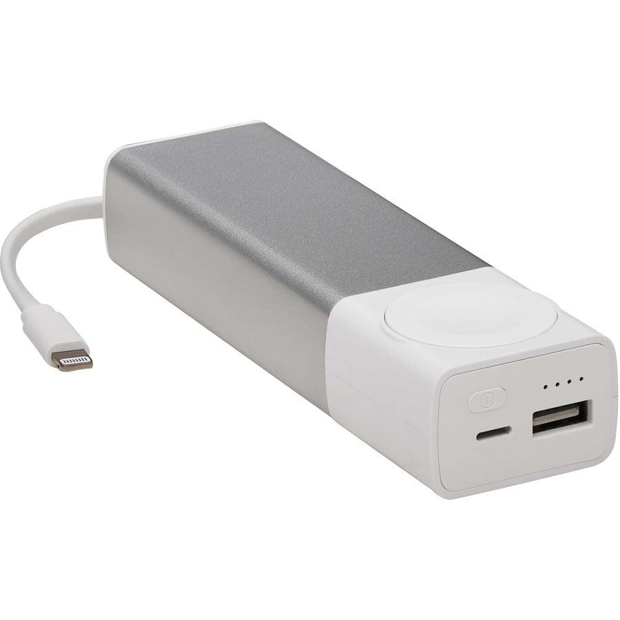 Tripp Lite Upb-05K2-Apl Portable Charger For Apple Watch - Lightning, Magnetic And Usb-A Output, 5200Mah Power Bank, Lithium-Ion, Mfi