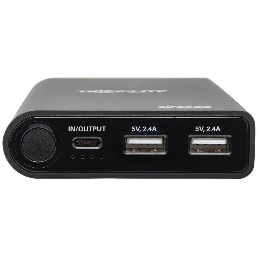 Tripp Lite Upb-20K0-2U1C Portable Charger - 2X Usb-A, Usb-C With Pd Charging, 20,100Mah Power Bank, Lithium-Ion, Usb-If, Black