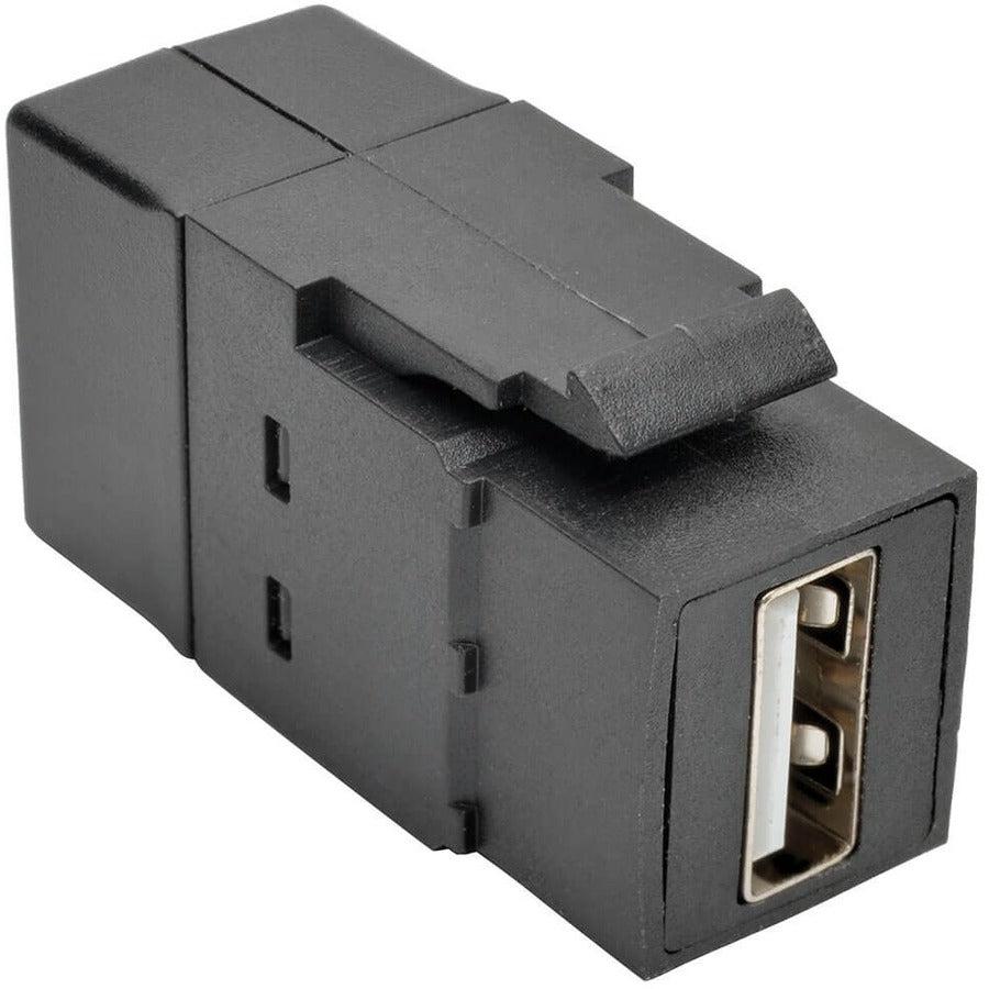 Tripp Lite Usb 2.0 All-In-One Keystone/Panel Mount Coupler (F/F), Black