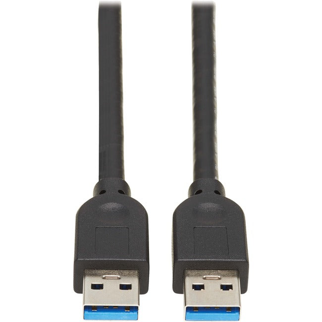Tripp Lite Usb 3.0 Superspeed A To A Cable For Tripp Lite Usb 3.0 All-In-One Keystone/Panel Mount Couplers (M/M), Black,15 Ft. (4.6 M) - Usb Cable - Usb (M) To Usb (M) - Usb 3.0 - 15 Ft - Passive - Black