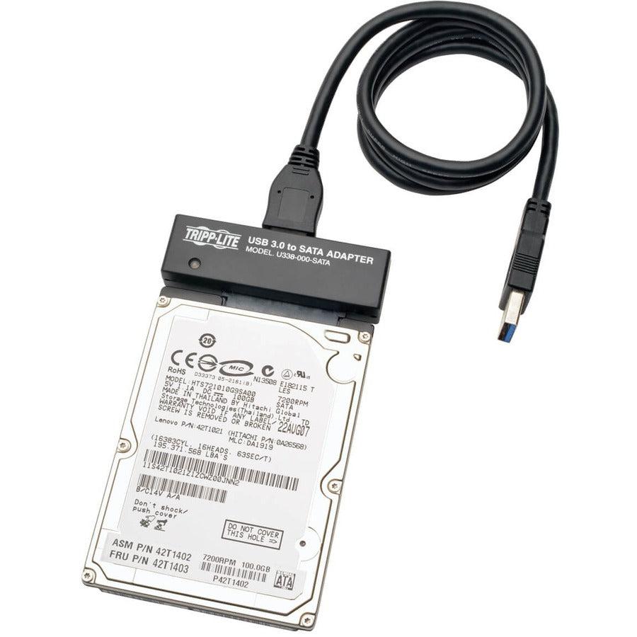 Tripp Lite Usb 3.0 Superspeed To Sata Iii Adapter For 2.5In Or 3.5In Sata Hard Drives